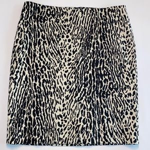 Talbots animal print pencil skirt